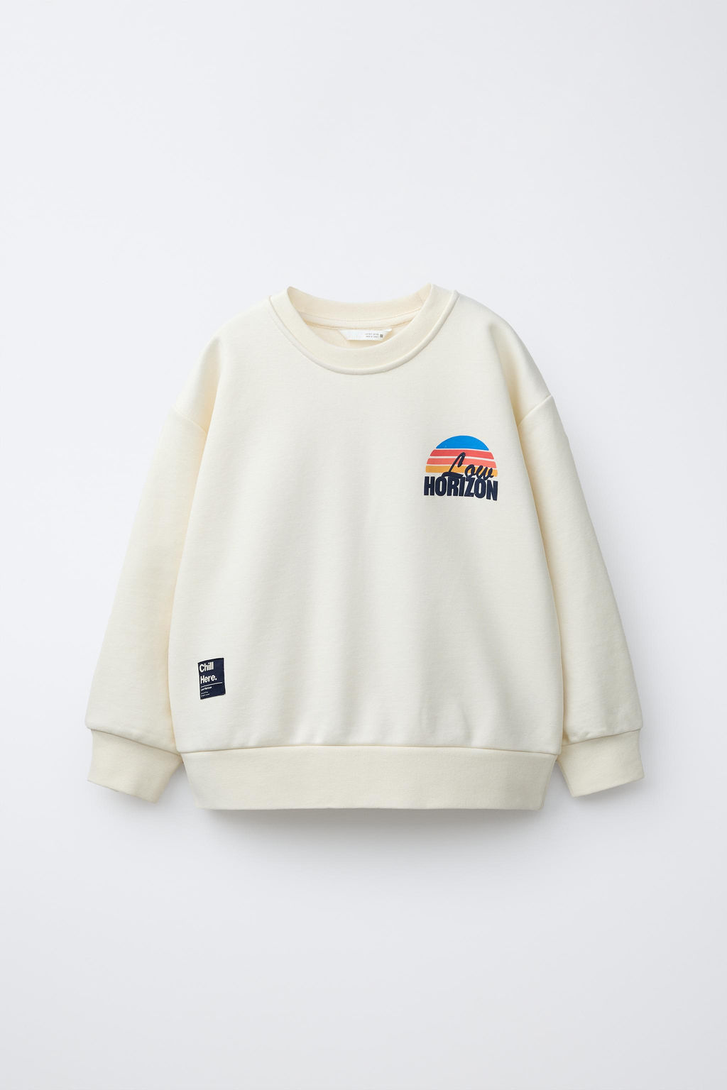 SUDADERA ESTAMPADA / Crudo