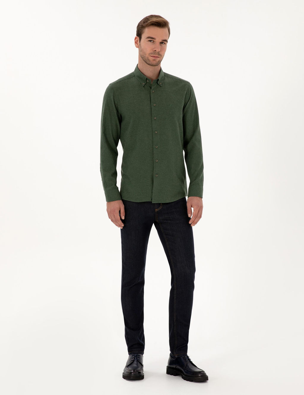 Ye_il Slim Fit Uzun Kollu G_mlek - Cacharel фото 4