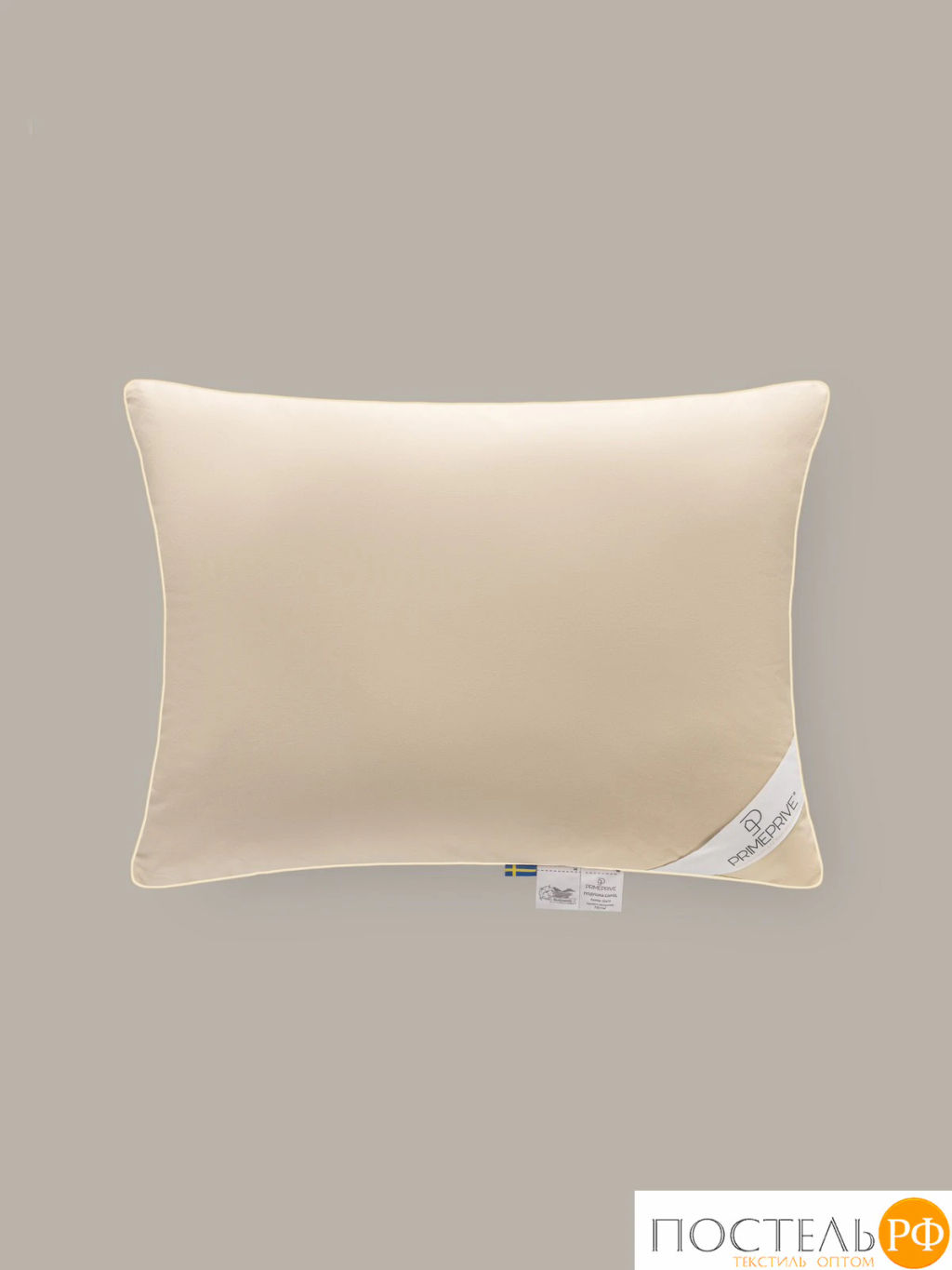 Подушка PRIME PRIVE CAMEL хл.BIODYNAMIC COTTON/вербл.шерсть, 1000 г/м2, беж  фото 2