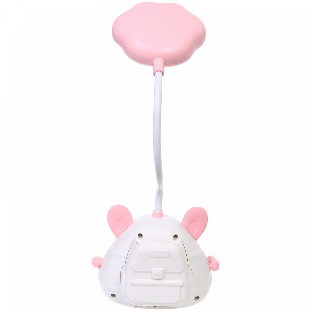 Цена за 2 шт. Настольная лампа "Милая зверушка" LED 11,5*8,6*31 см, USB 0.6w 5V, Бело-розовый