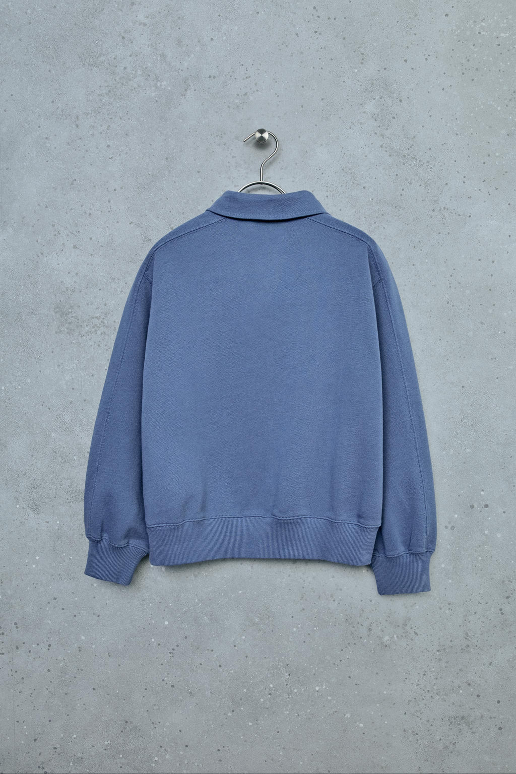 STORIESZ - SUDADERA POLO FELPA CREMALLERA / Azul / Acero - Zara фото 5