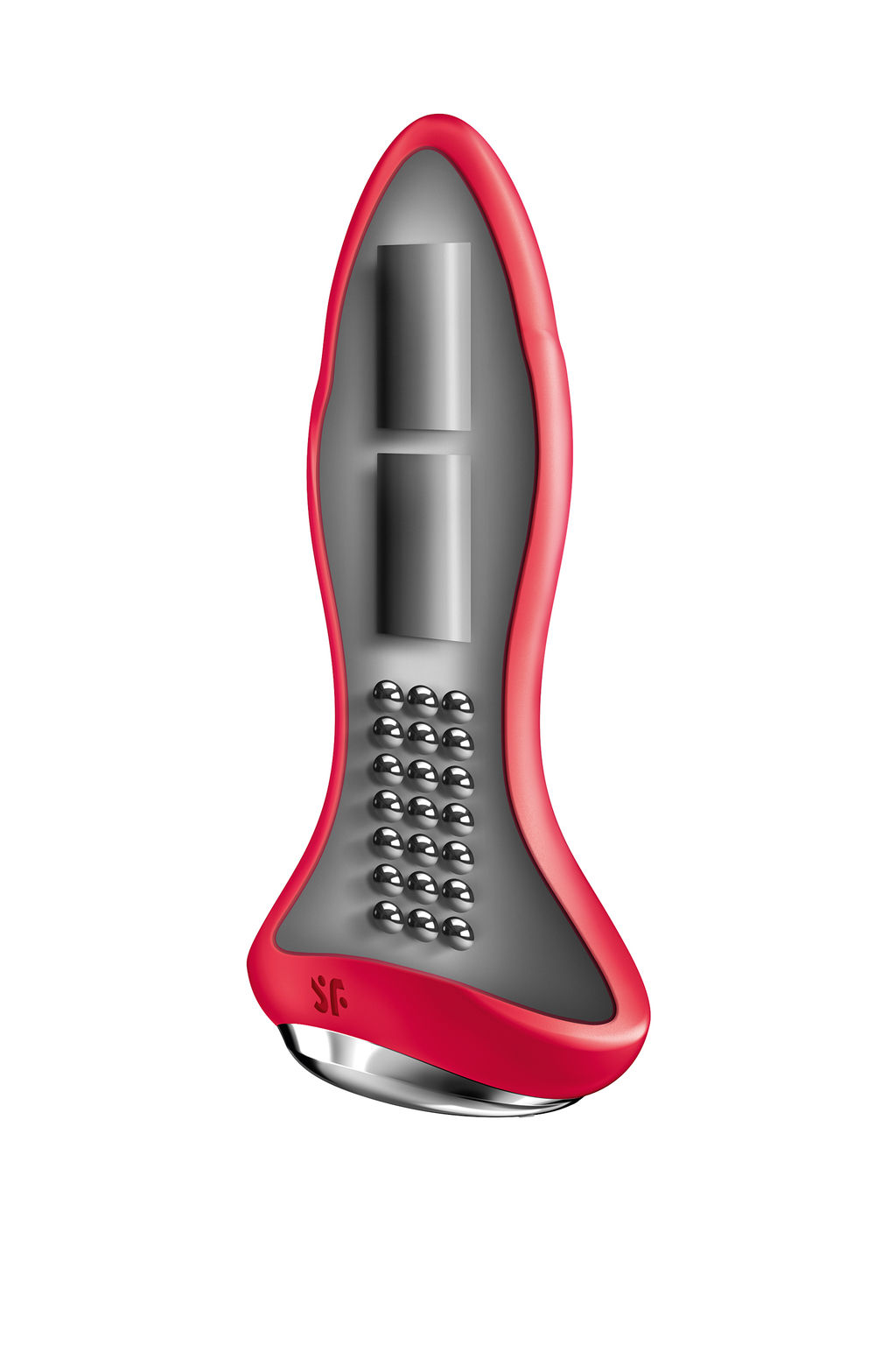 Анальный вибратор Satisfyer Rotator Plug 2+ Connect App, силикон, красный, 13,5 см