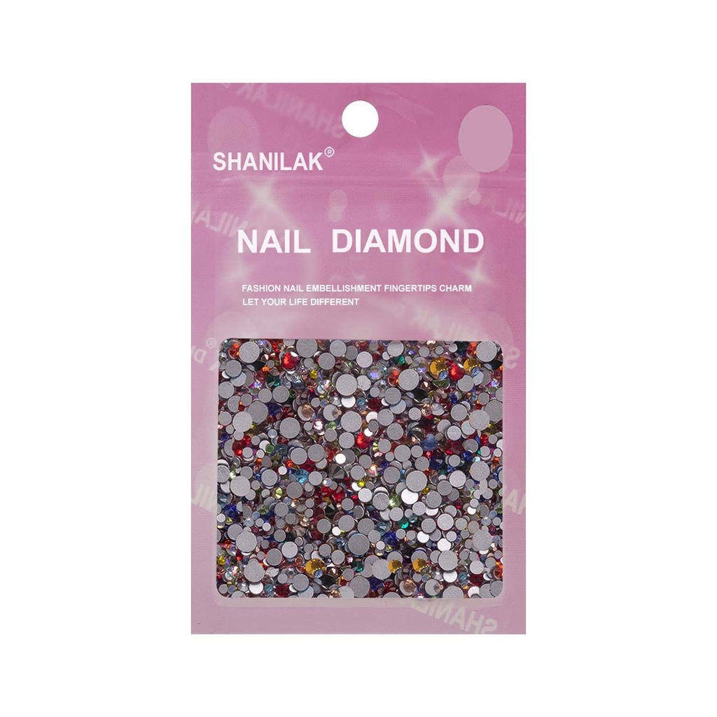 Nail Art Стразы для ногтей микс цветов и размеров, мульти  фото 2