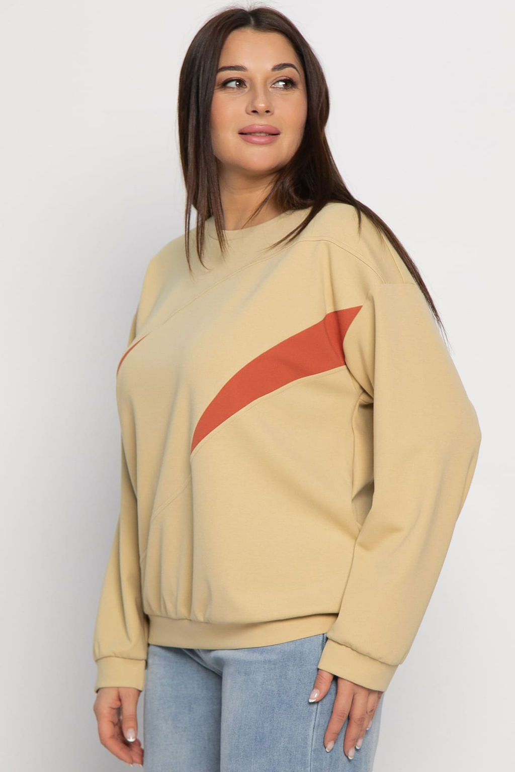 Свитшот Ритм города (бежевый) Б15005-3М