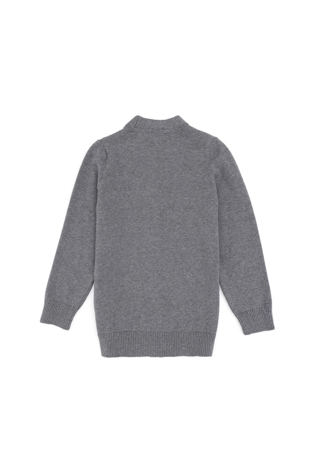 Серый меланжевый трикотажный кардиган для мальчика Неожиданная скидка в корзине