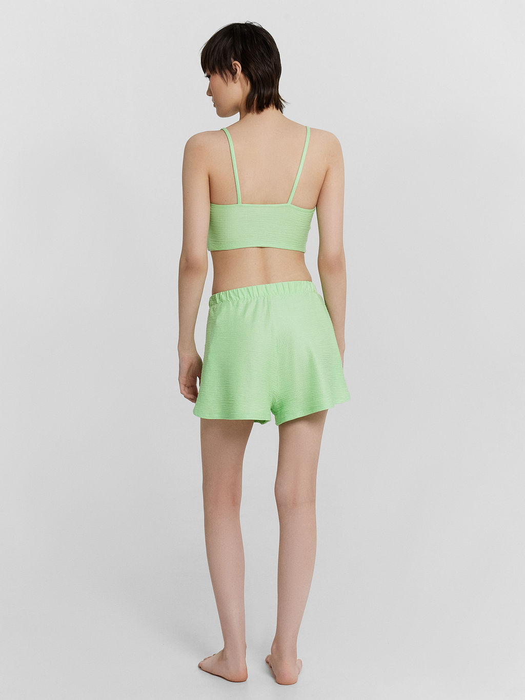 Комплект домашний женский зеленый яблочный 592454