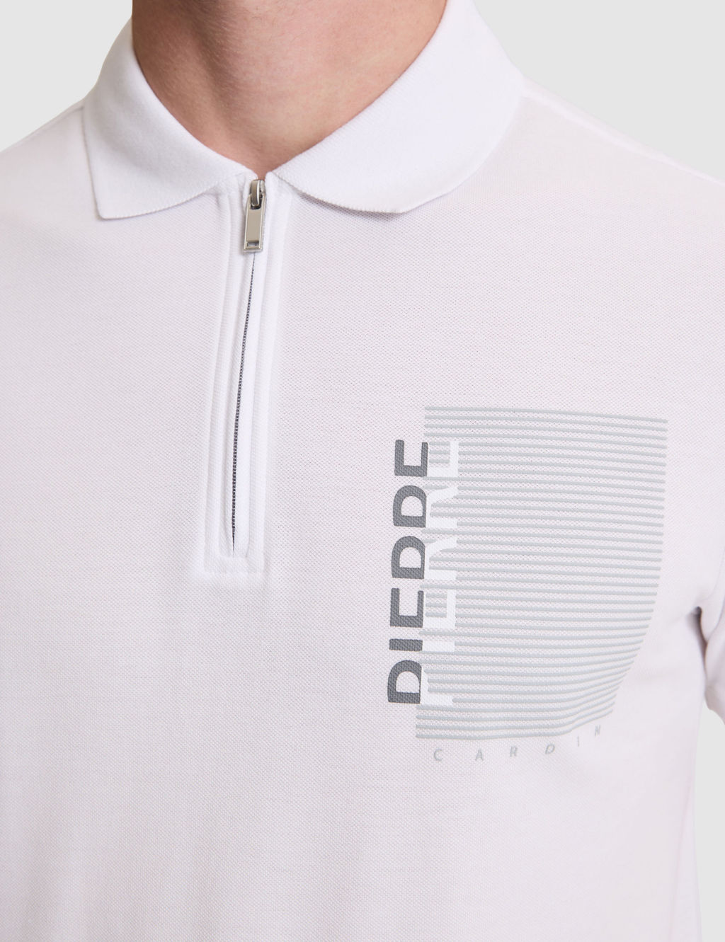 Beyaz Slim Fit Polo Yaka Ti__rt