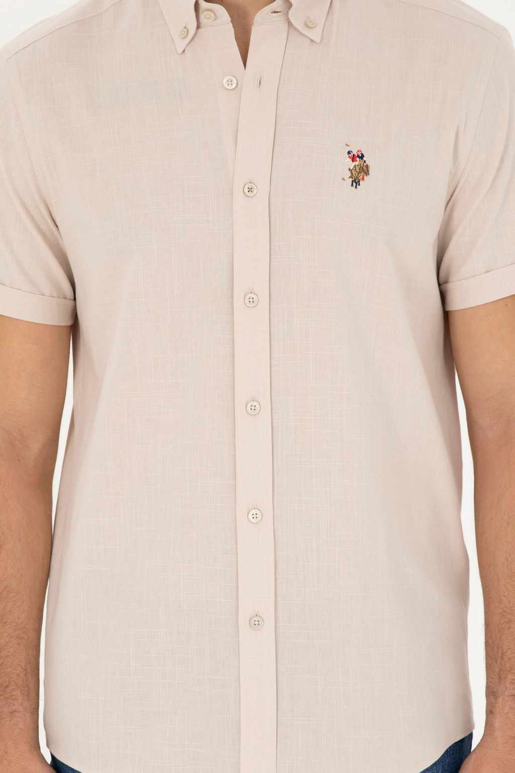 Мужская каменная рубашка с короткими рубашкой скидка в корзине - U.s. polo assn фото 6