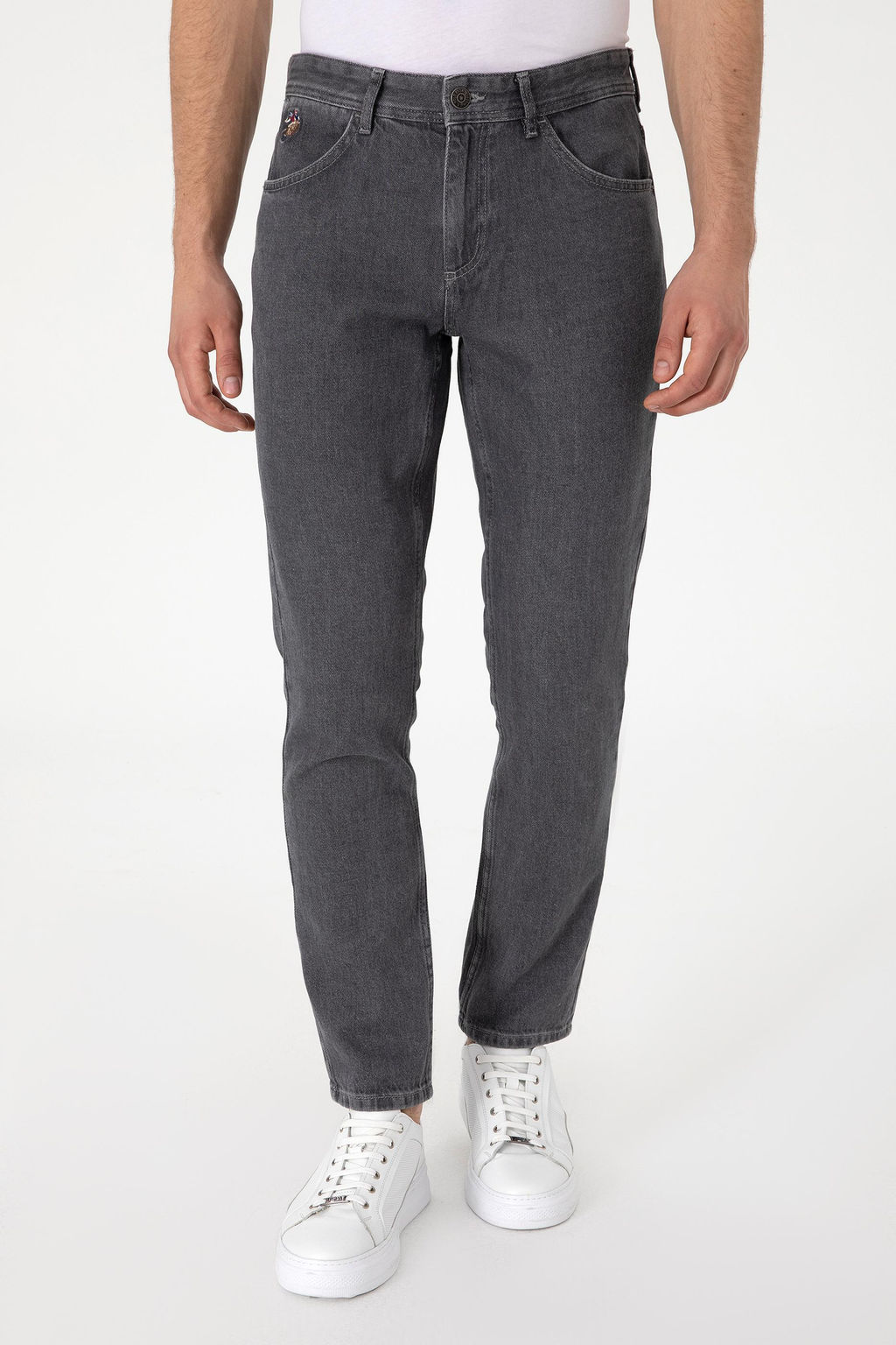 Erkek Gri Jean Pantolon