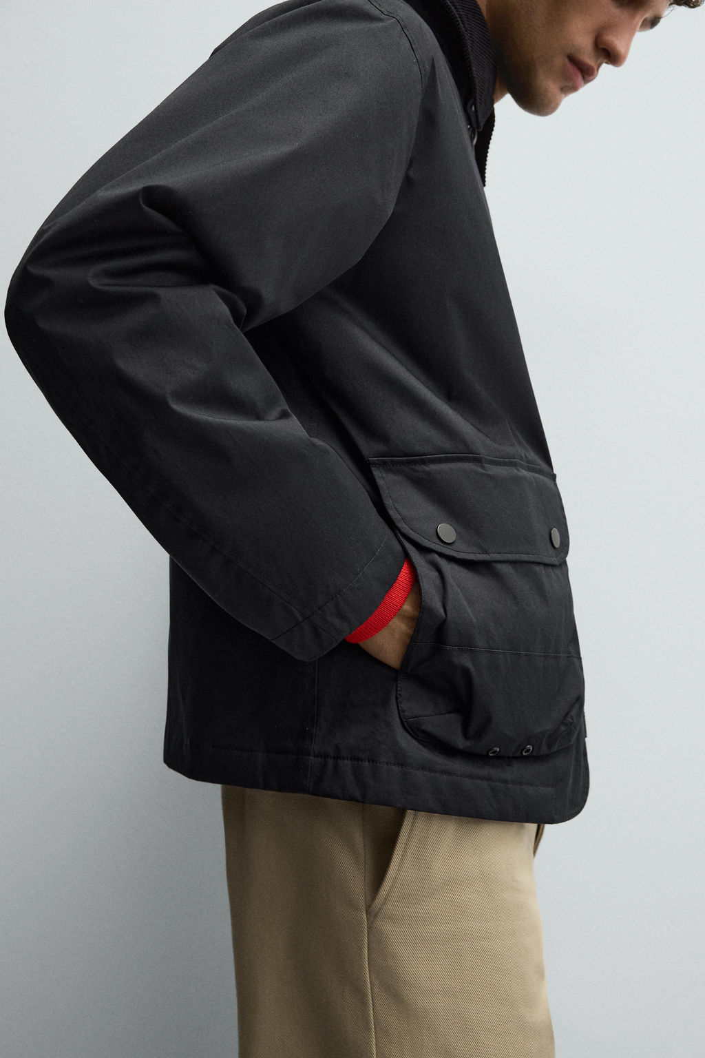 CONTRAST COLLAR PARKA - Zara фото 6