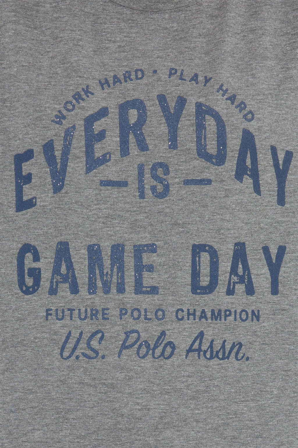 Kad_n Gri Melanj Sweatshirt - U.s. polo assn фото 6