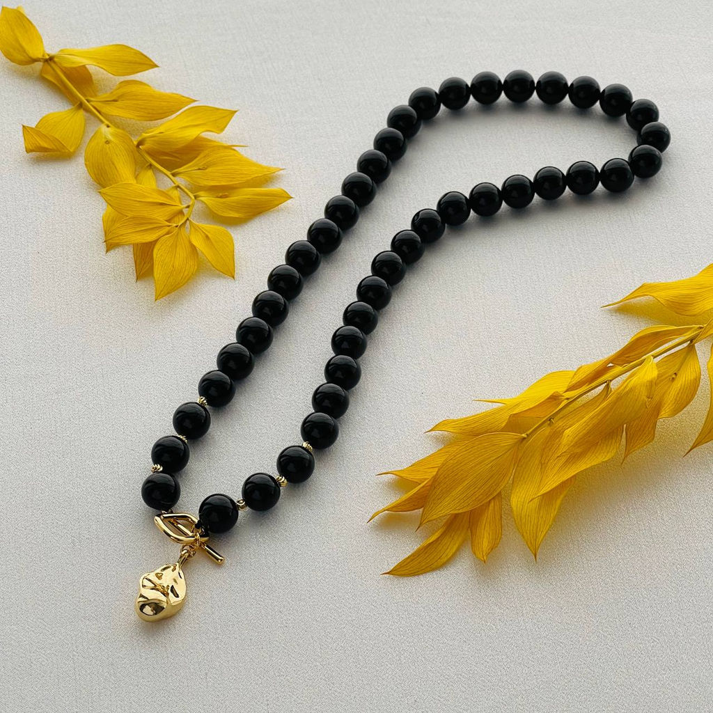 Колье из черного Турмалина (Шерл) 46 см