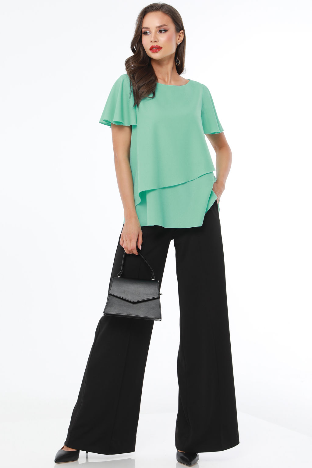 Блузка Все легко и просто, грин - Dstrend фото 9