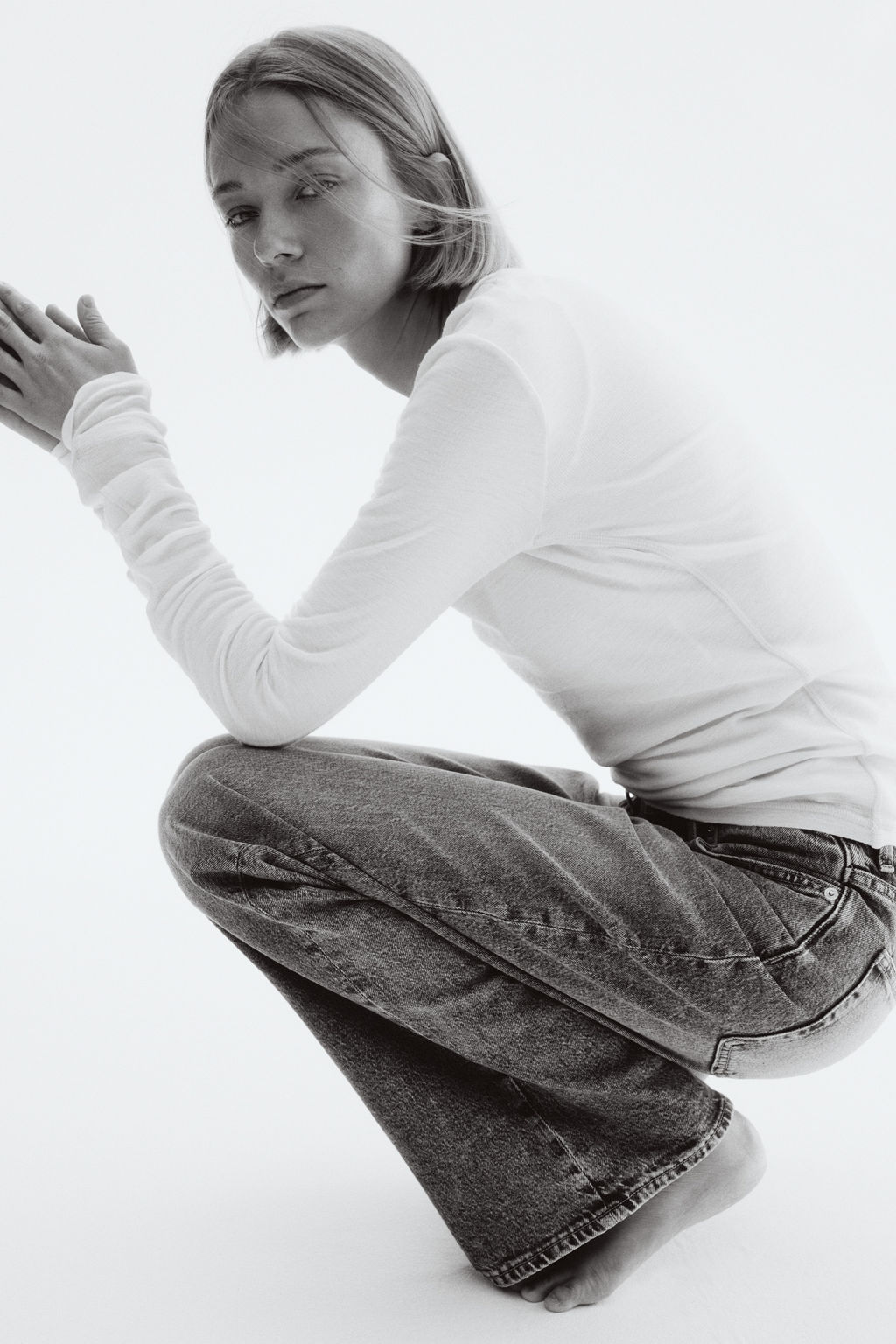 Bootcut High Jeans - H&m фото 4