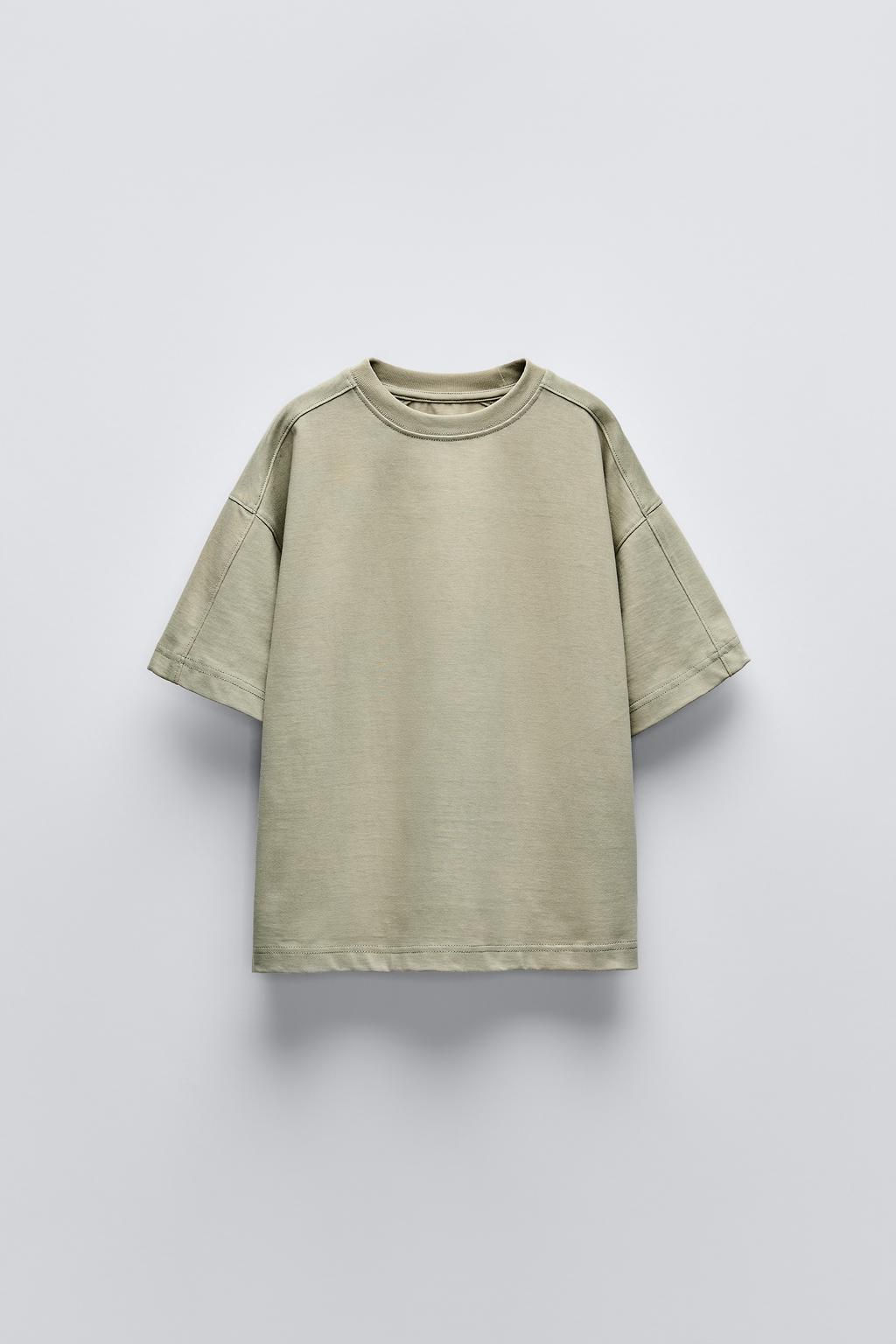 PLAIN HEAVY WEIGHT T-SHIRT - Zara фото 12
