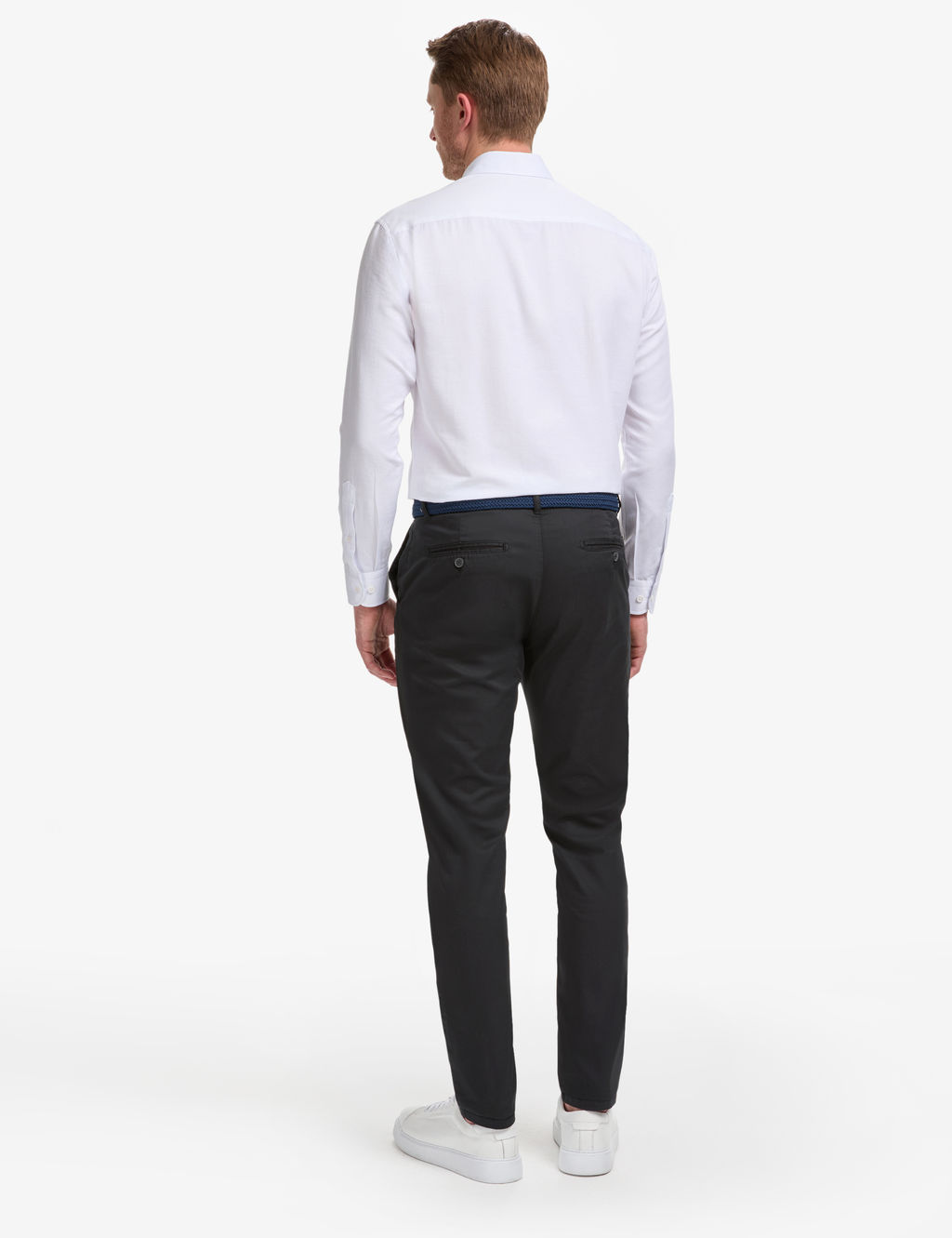 Siyah Slim Fit Basic Kanvas Pantolon