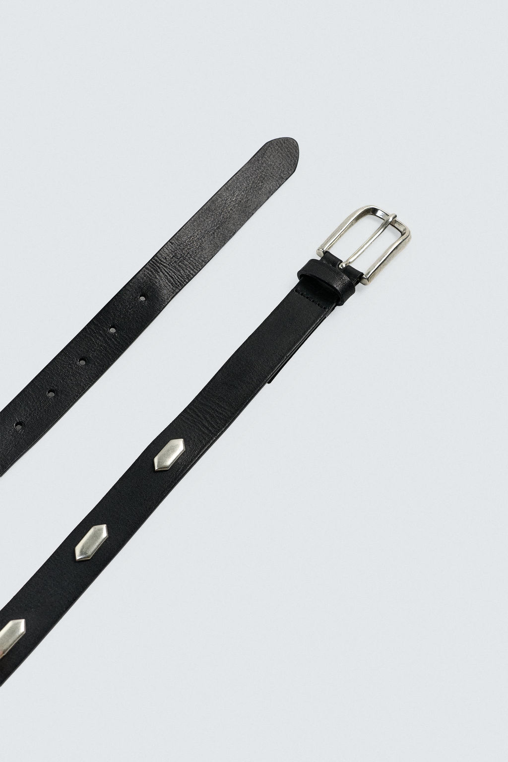 LIMITED EDITION LEATHER STUDDED BELT - Zara фото 6