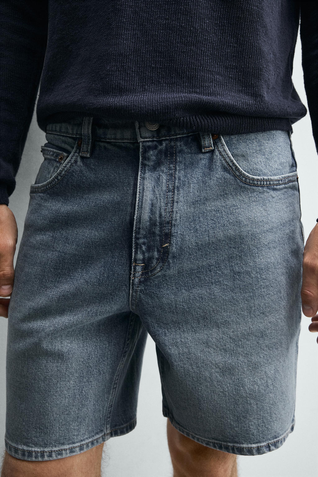 BERMUDA DENIM REGULAR FIT / Crudo - Zara фото 16