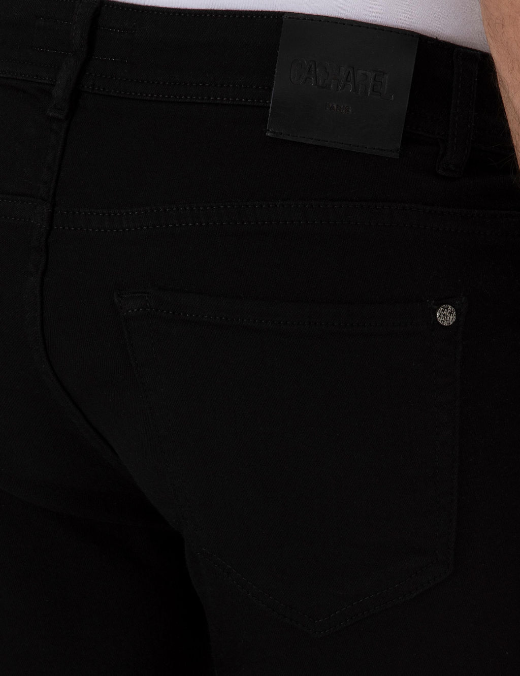 Siyah Slim Fit Pamuk Kar___ml_ Jean Pantolon - Cacharel фото 6