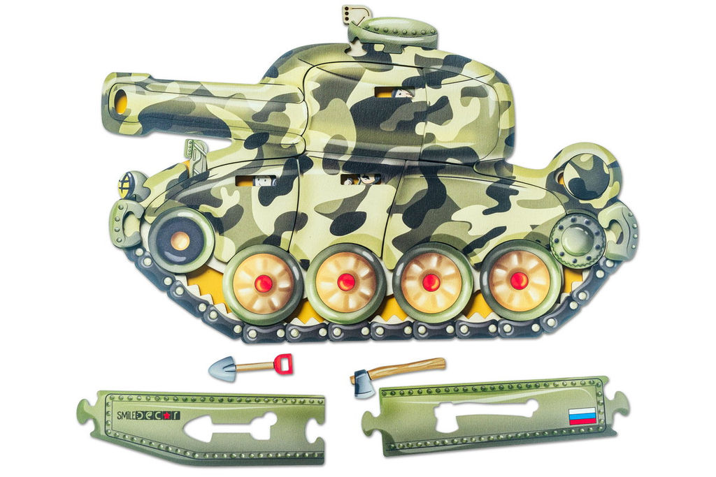 Пазл Боевой танк - Smiledecor фото 2