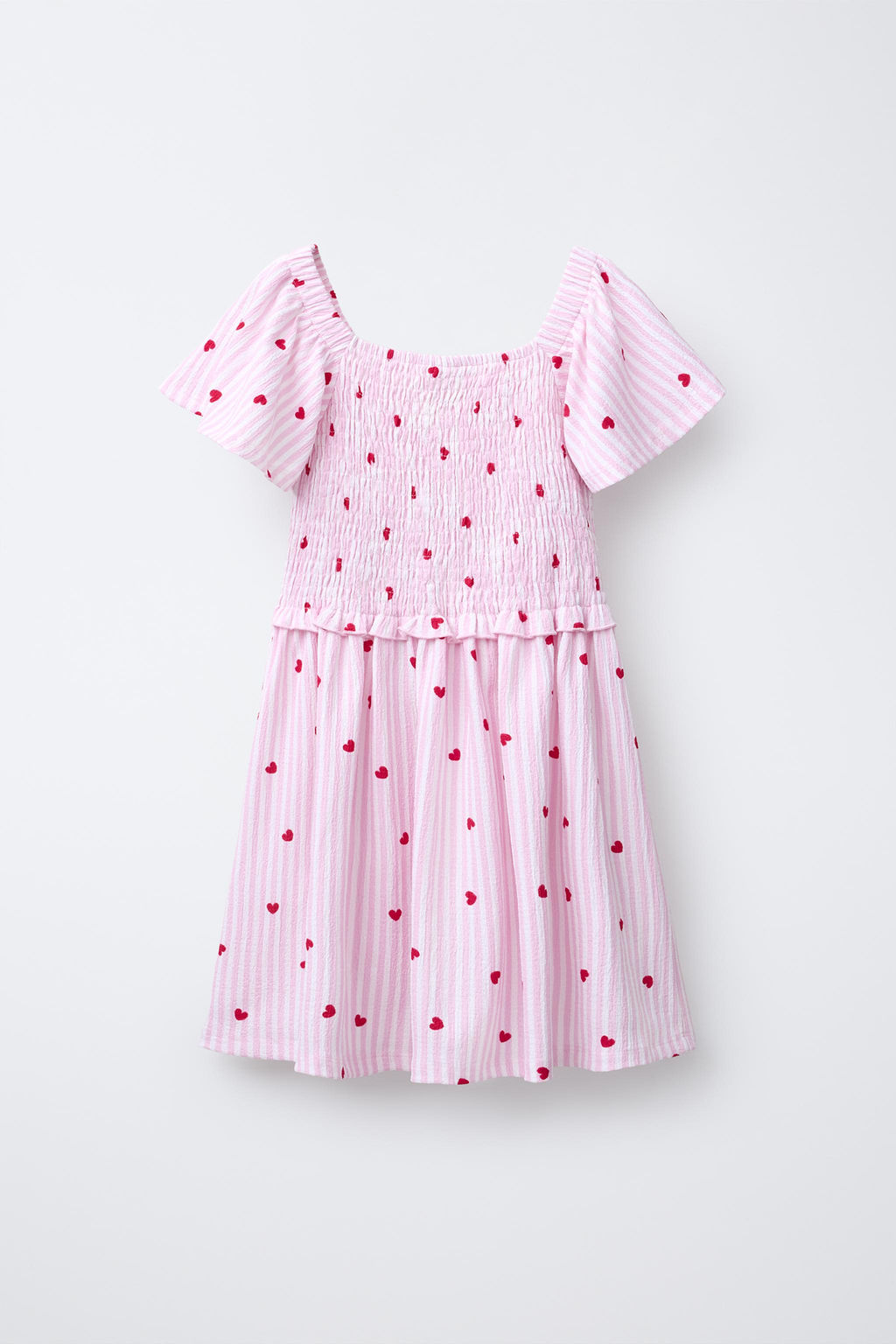 STRIPE AND HEART PRINT DRESS - Zara фото 2