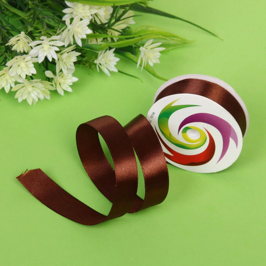 Цена за 5 шт. Лента для декорирования "Радуга" 2,0 см, 5 м, Шоколад