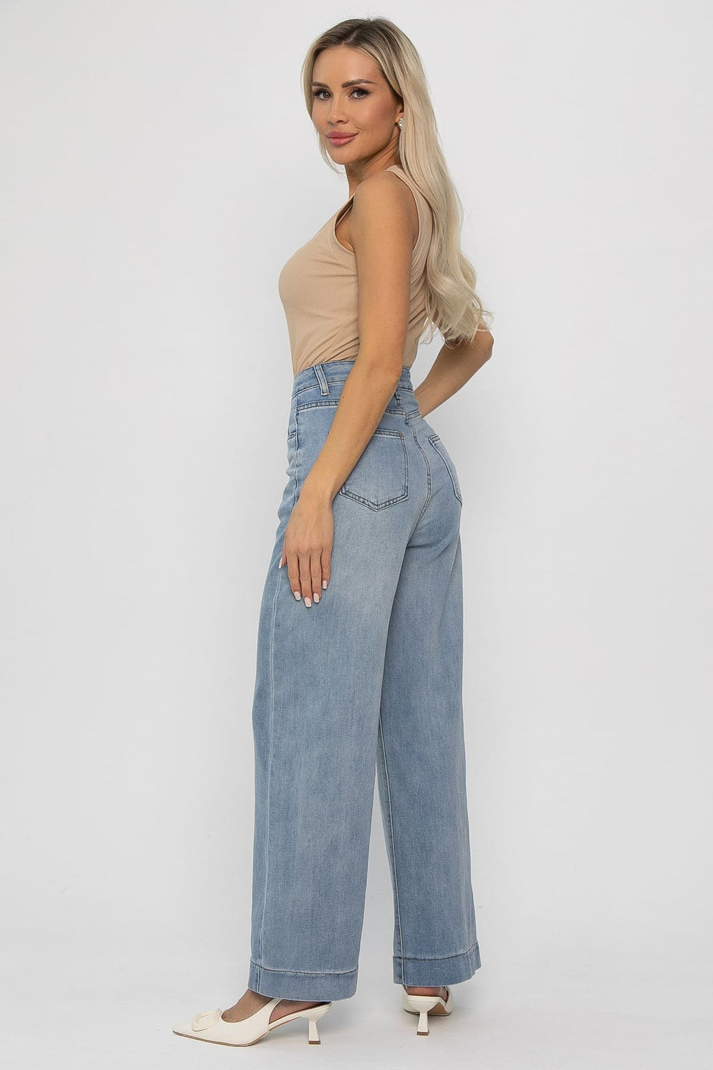 Джинсы Фаби (серо-голубые) Б13767-4М - Lt collection фото 3