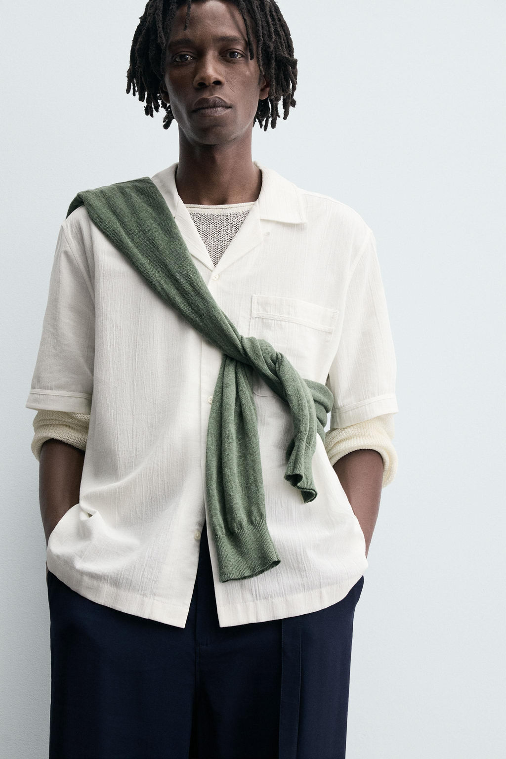 RELAXED FIT TEXTURED SHIRT - Zara фото 7