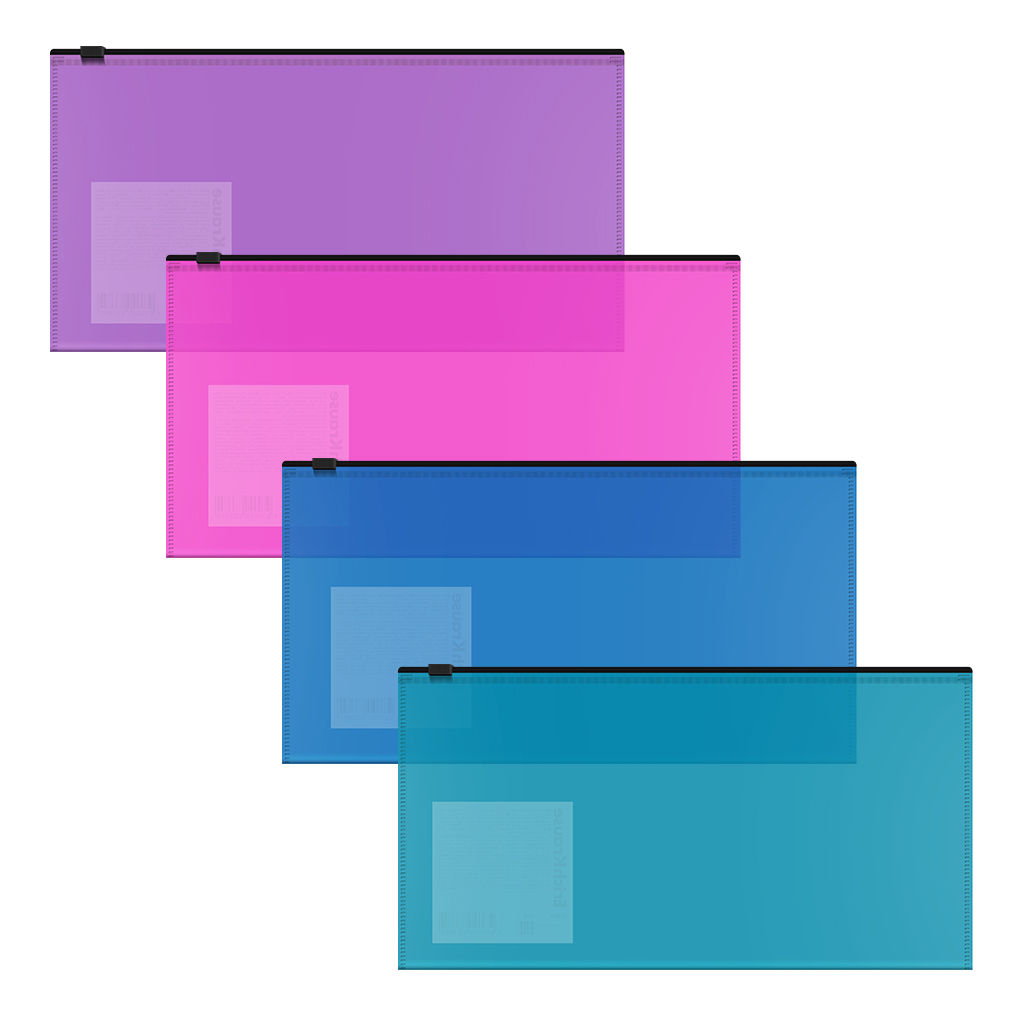 Цена за 12 шт. Zip-пакет пластиковый ErichKrause Fizzy Vivid, Travel, полупрозрачный, ассорти (в пакете по 12 шт.)