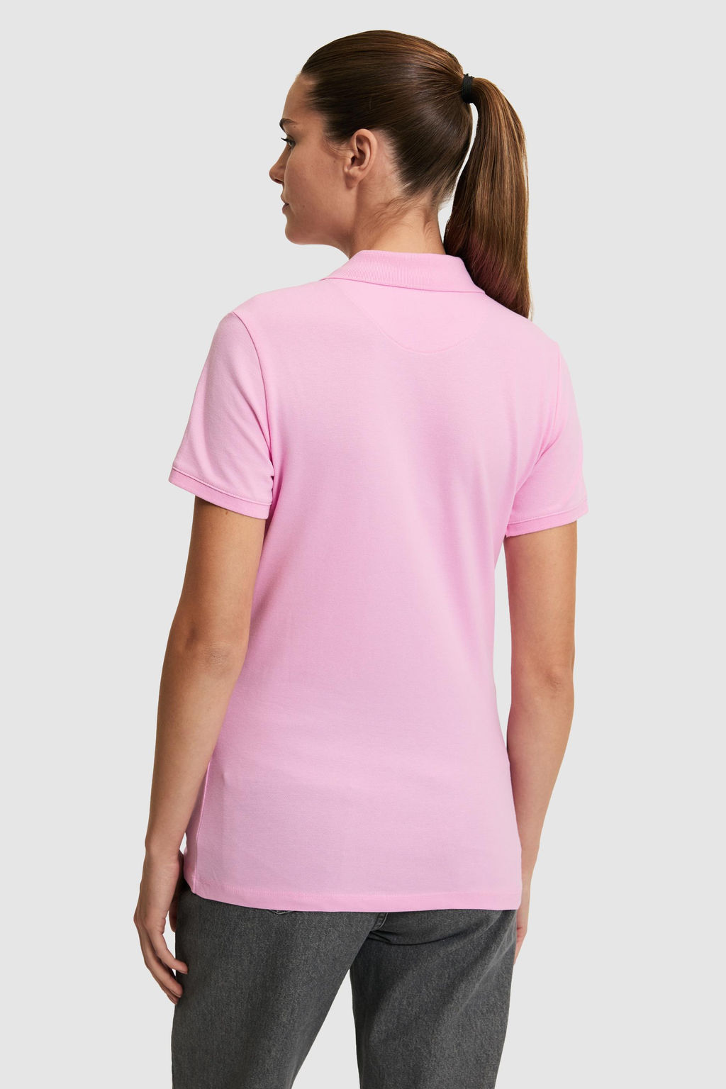 Kad_n Pembe Polo Yaka Basic Ti__rt