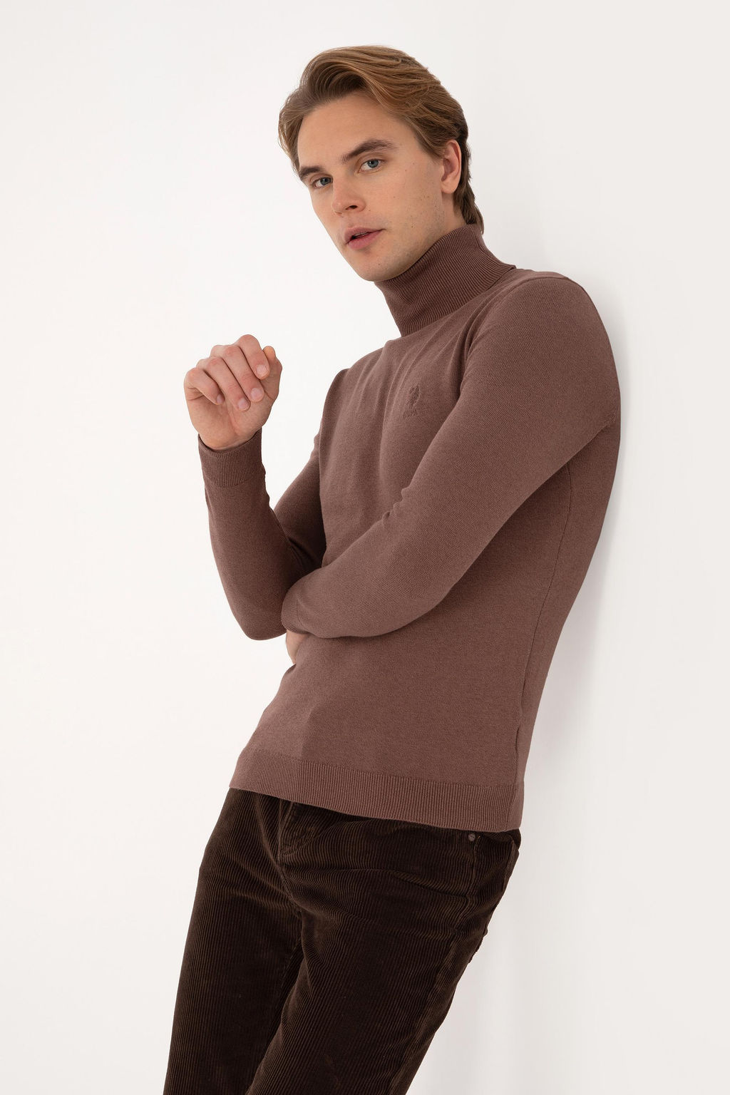 Erkek Vizon Melanj Basic Kazak - U.s. polo assn фото 3