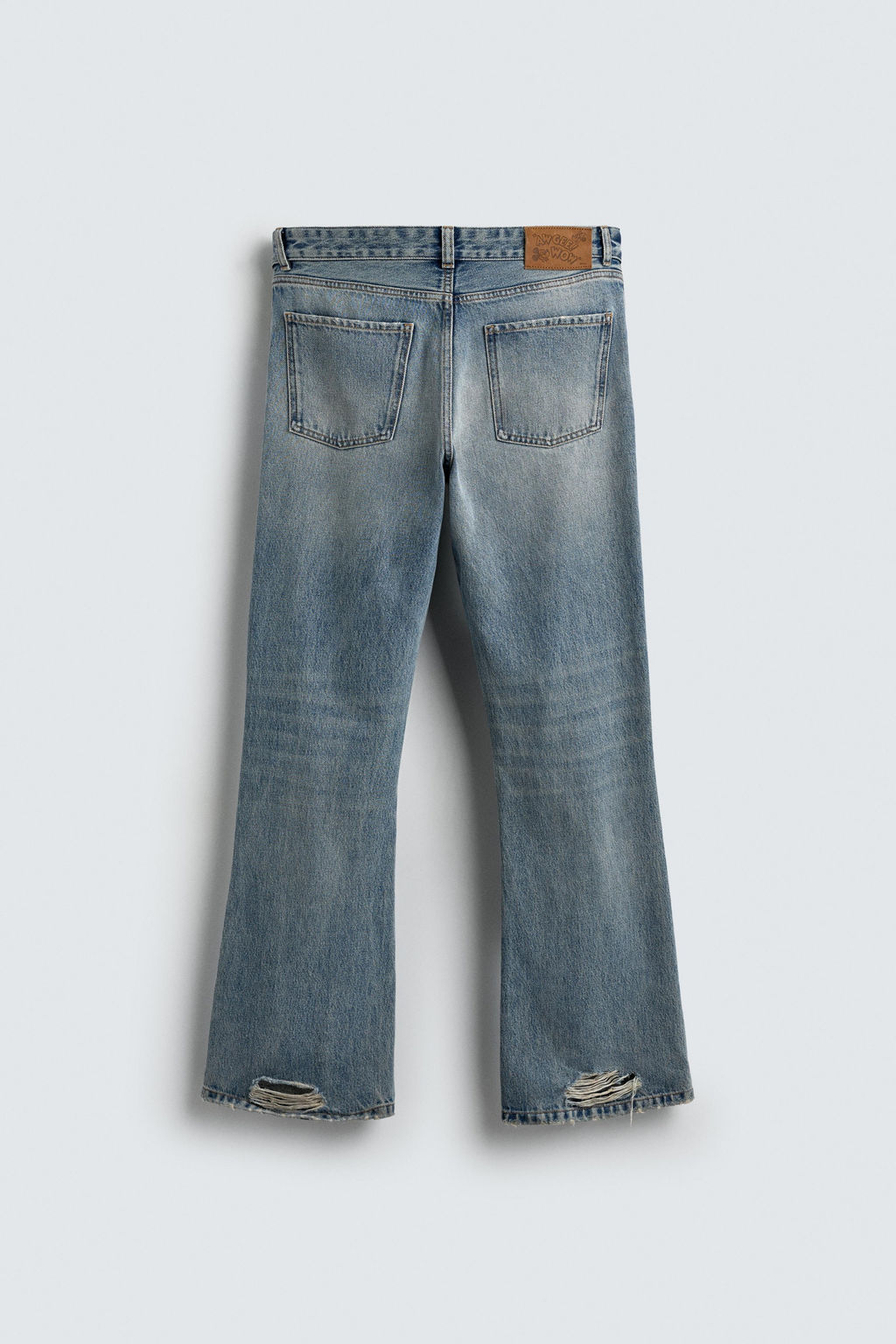 RIPPED FLARE FIT JEANS HARRY LAMBERT FOR ZARA X DISNEY  фото 9
