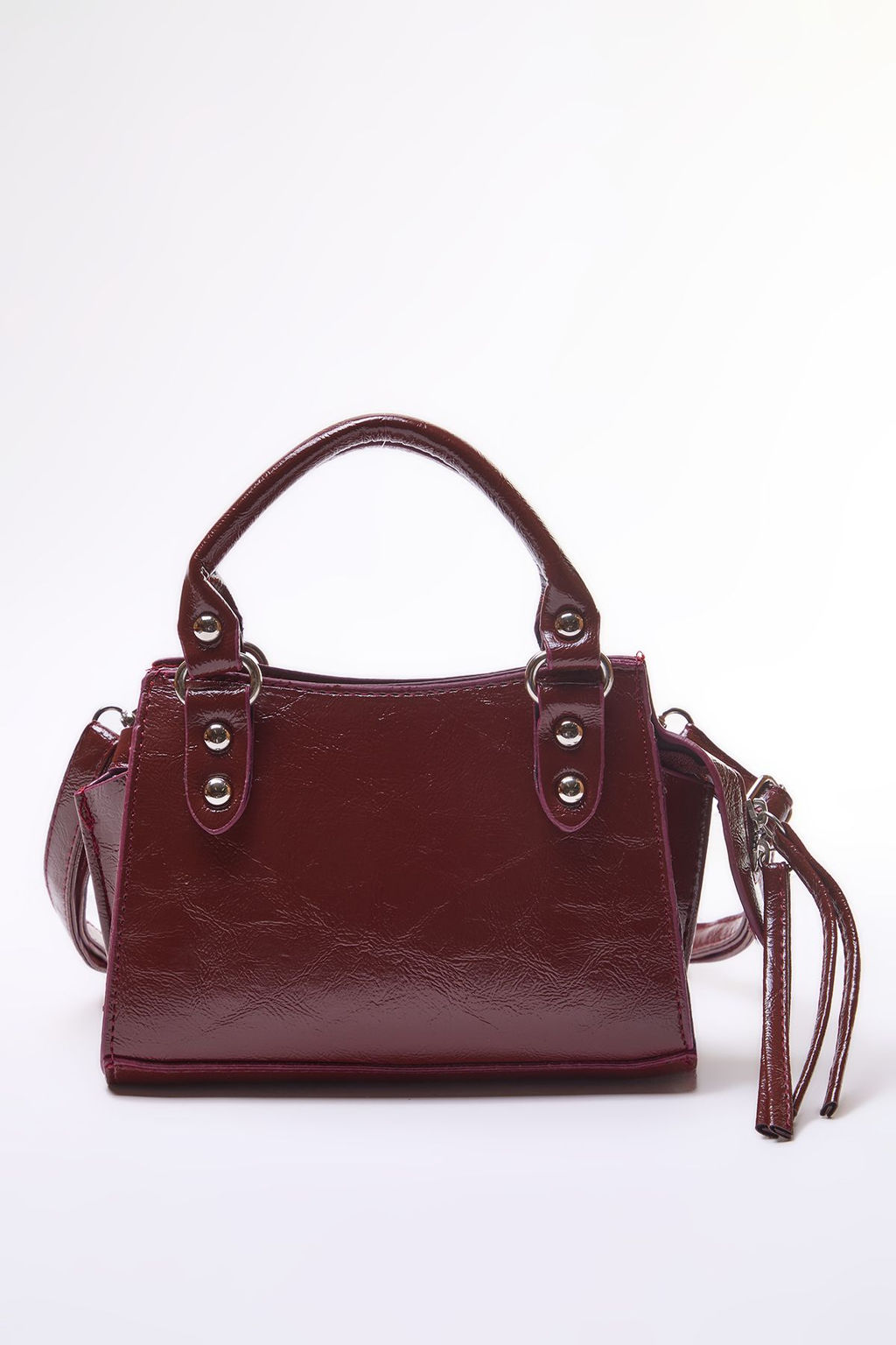 Bordo Capraz Ask?l? Kad?n Mini Boy Tote Canta TWOAW25OC00004