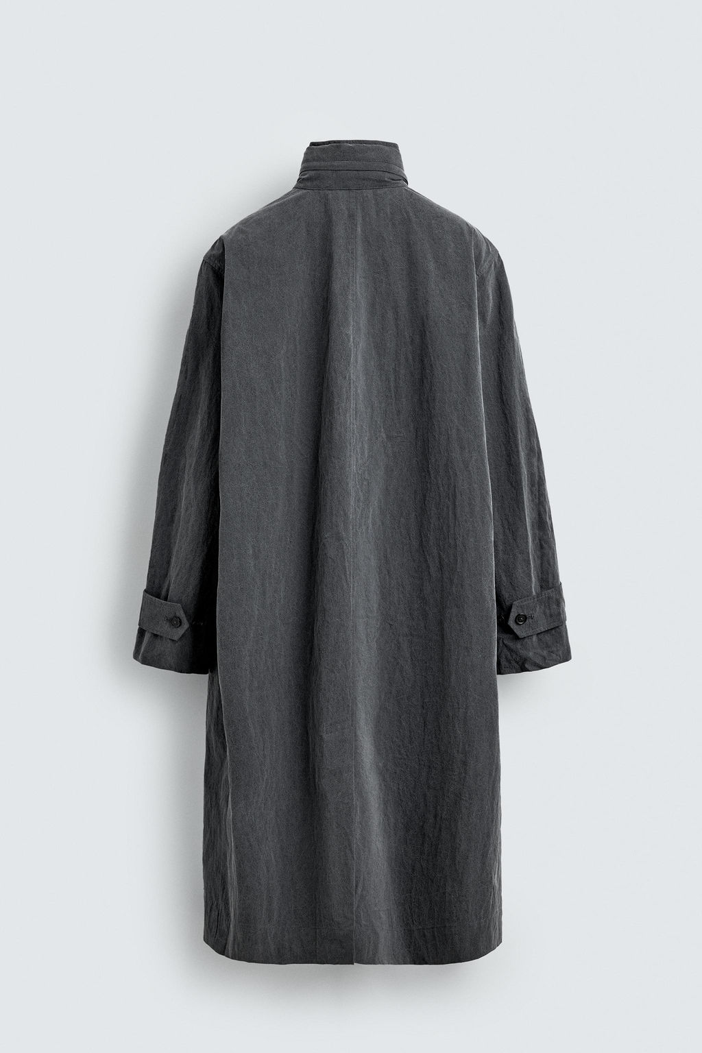 TRENCH LIGERO EFECTO LAVADO AARON LEVINE X ZARA / Gris vigor?  фото 9