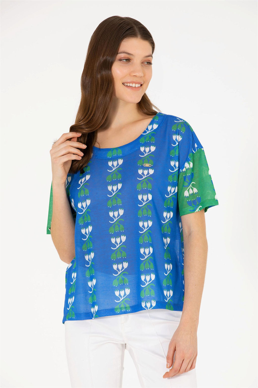 Женская футболка Saks с круглым вырезом Неожиданная скидка в корзине - U.s. polo assn фото 2