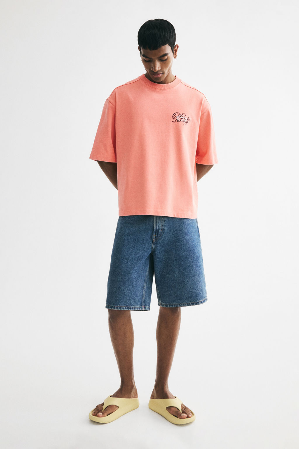 Camiseta boxy Oversized Fit - H&m фото 9