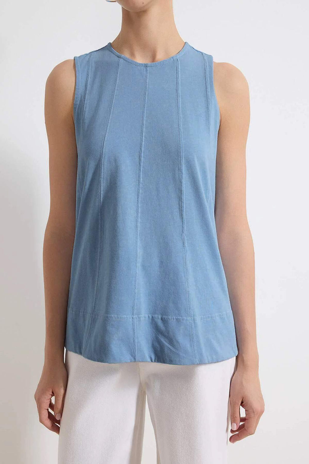 Mavi Relaxed Y?kamal? Kolsuz Dikis Detayl? Tok %100 Pamuk Orme Bluz TWOSS26BZ00170