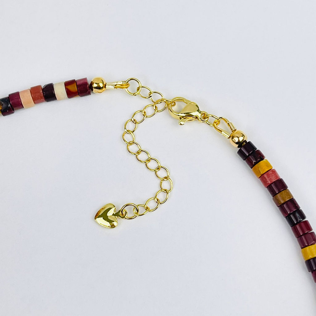 Колье из Яшмы (Мукаит) и Агата 38 см +