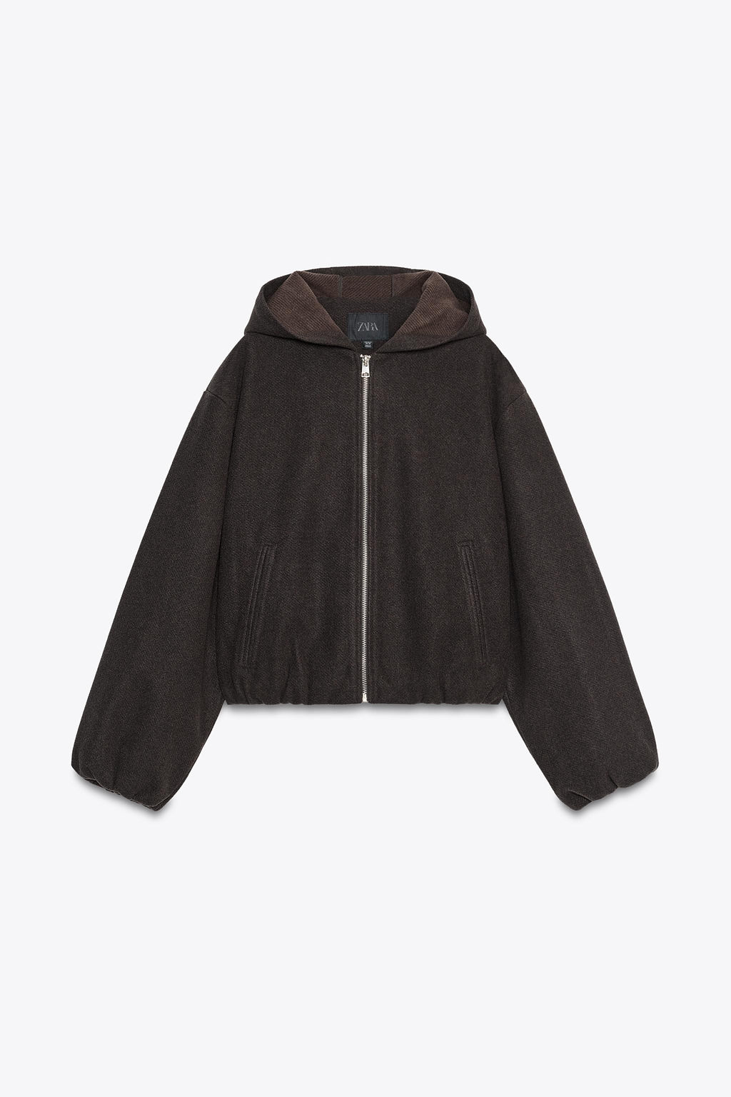 HOODED JACKET WITH ELASTIC HEM - Zara фото 6