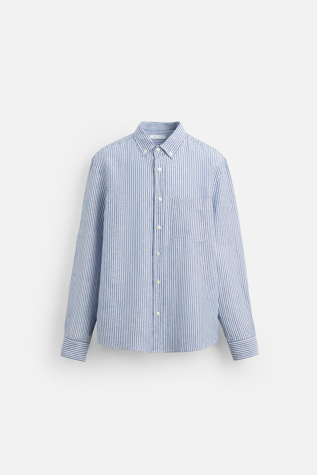 COTTON - LINEN SHIRT - Zara фото 49