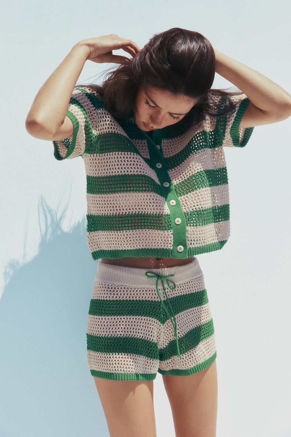 KNITTED POLO CARDIGAN - Zara фото 3