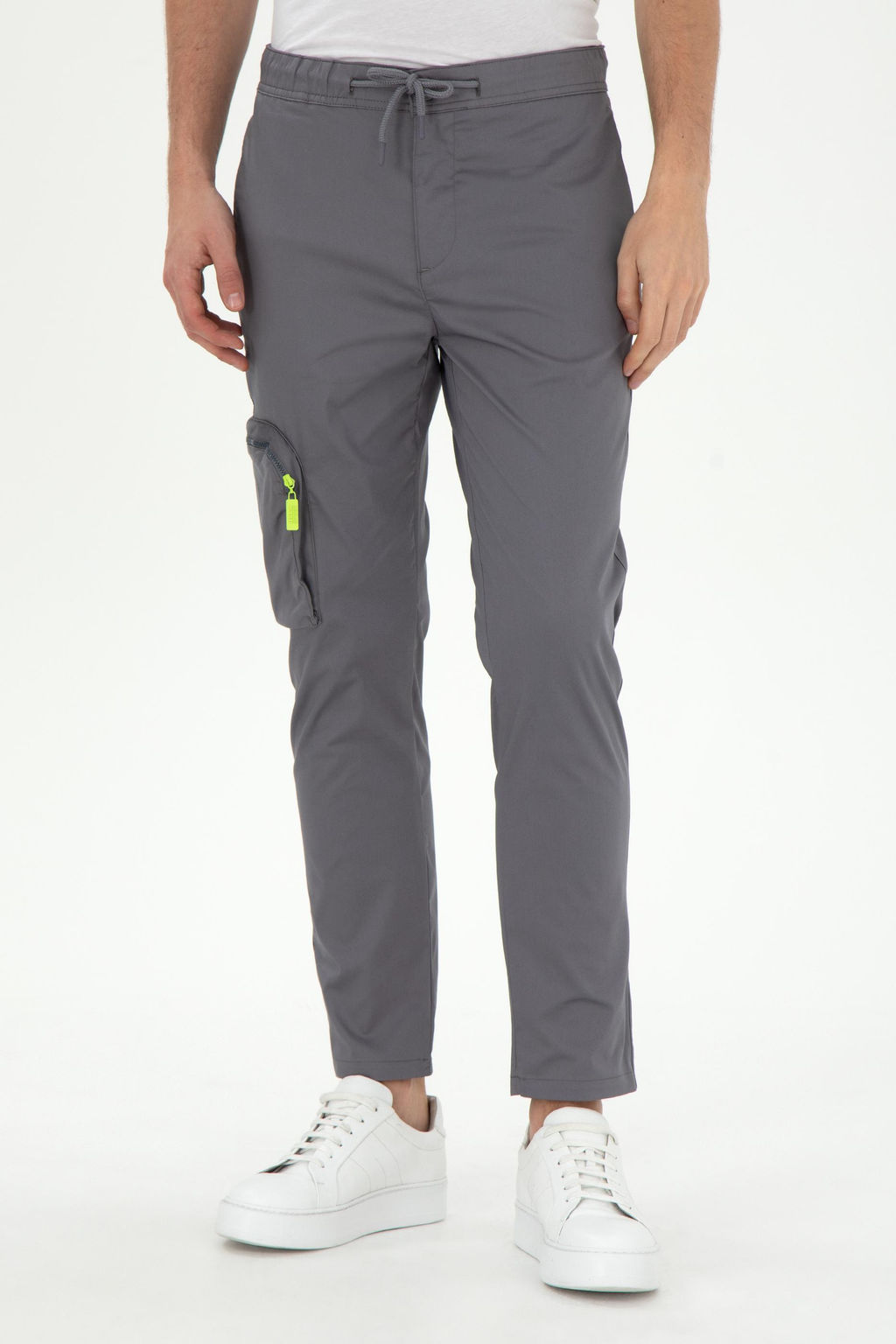 Мужские серые брюки из плотной ткани Неожиданная скидка в корзине - U.s. polo assn фото 2