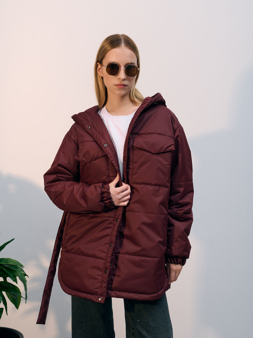 Куртка зимняя "Эмми" бордо