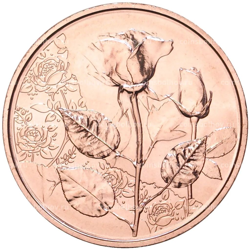 Монета 10 евро 2021 года Австрия Язык цветов Роза