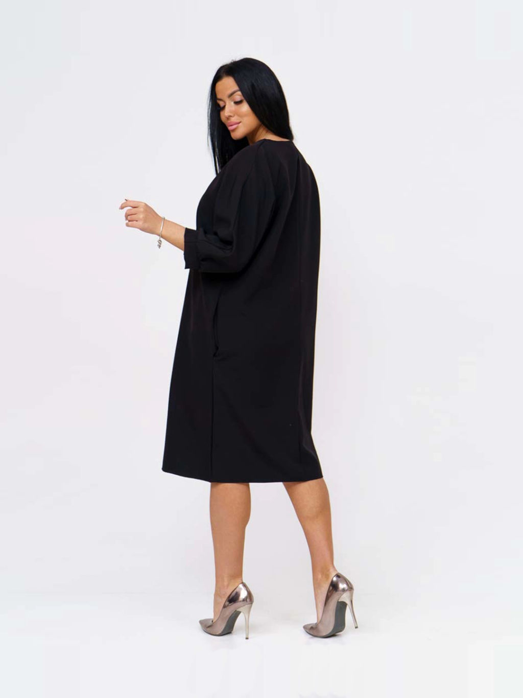 Платье женское, цвет черный