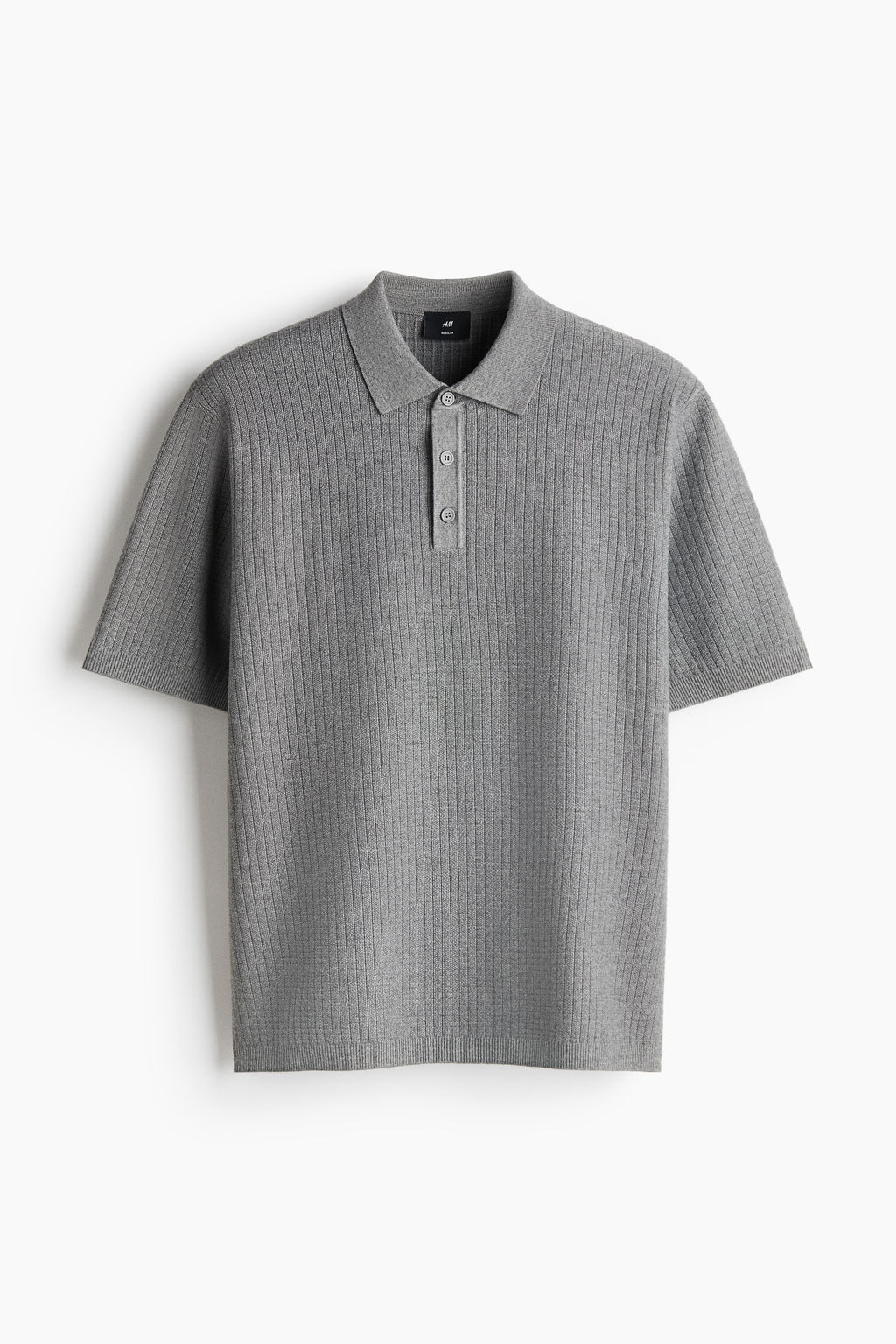 Polo en punto texturizado Regular Fit - H&m фото 3
