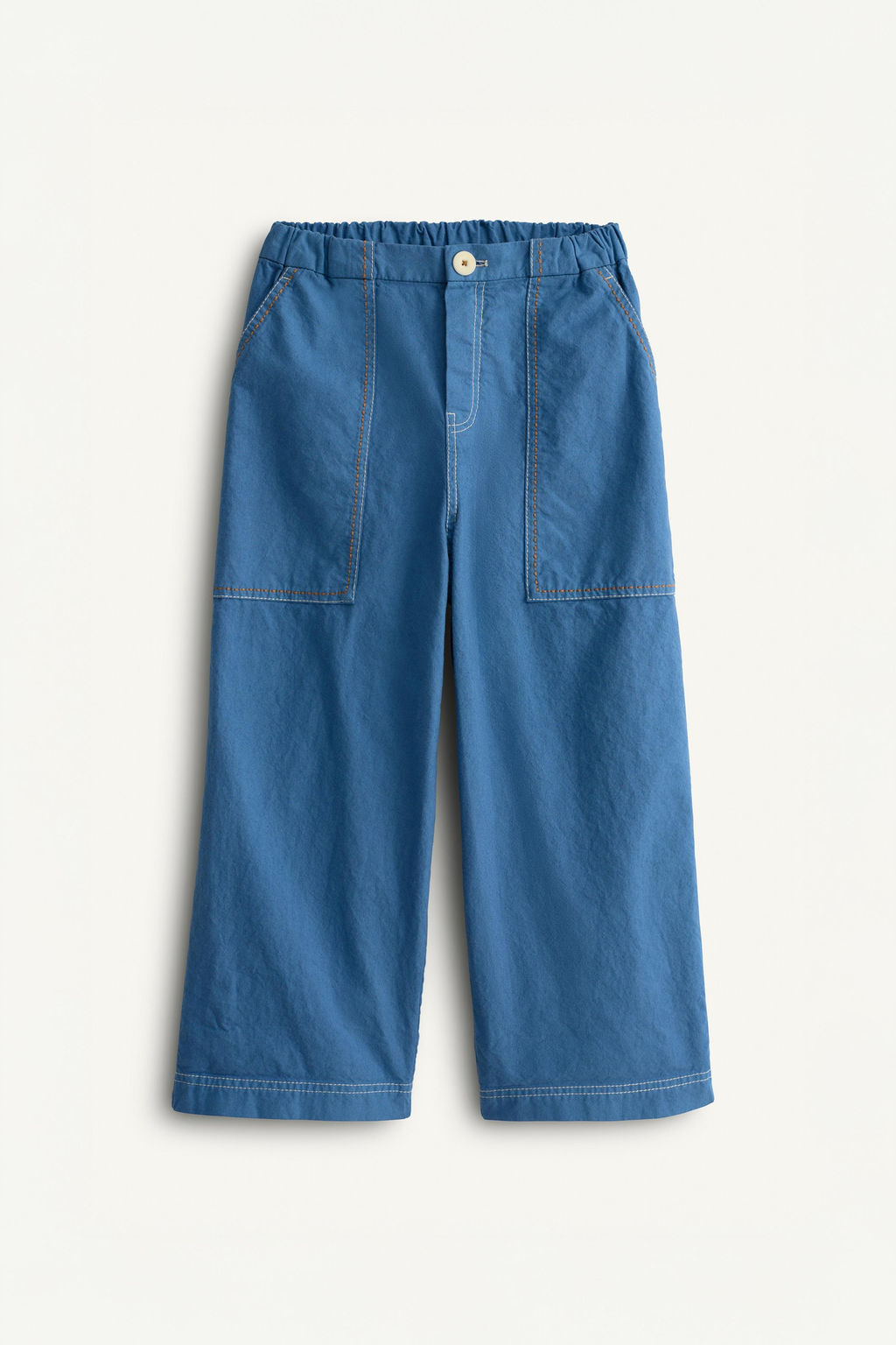 PANTAL?N BOLSILLOS PESPUNTES CONTRASTE LIMITED EDITION / Azul / ?ndigo - Zara фото 10