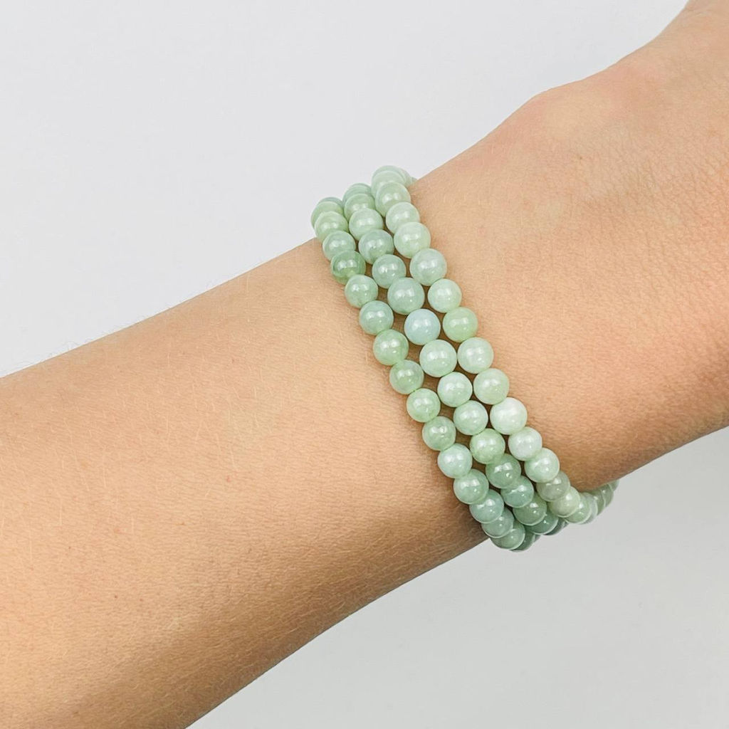 Бусины для украшений из Жадеита (88 бусин)