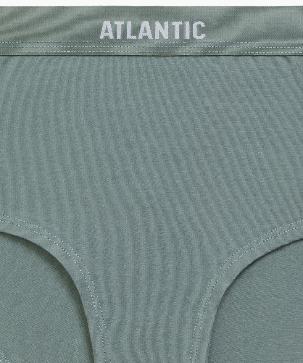 ATLANTIC 3CLP-009 Трусы макси спорт Maxi Sport - набор 3 шт. бежевый + розовый + зеленый  фото 6