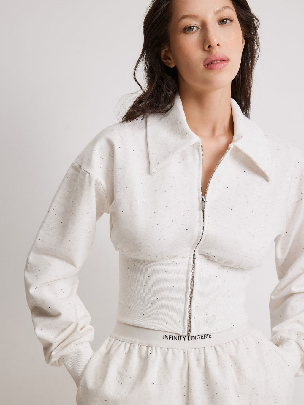 Infinity / Куртка жен. Kink белый меланж - Infinity Lingerie фото 3